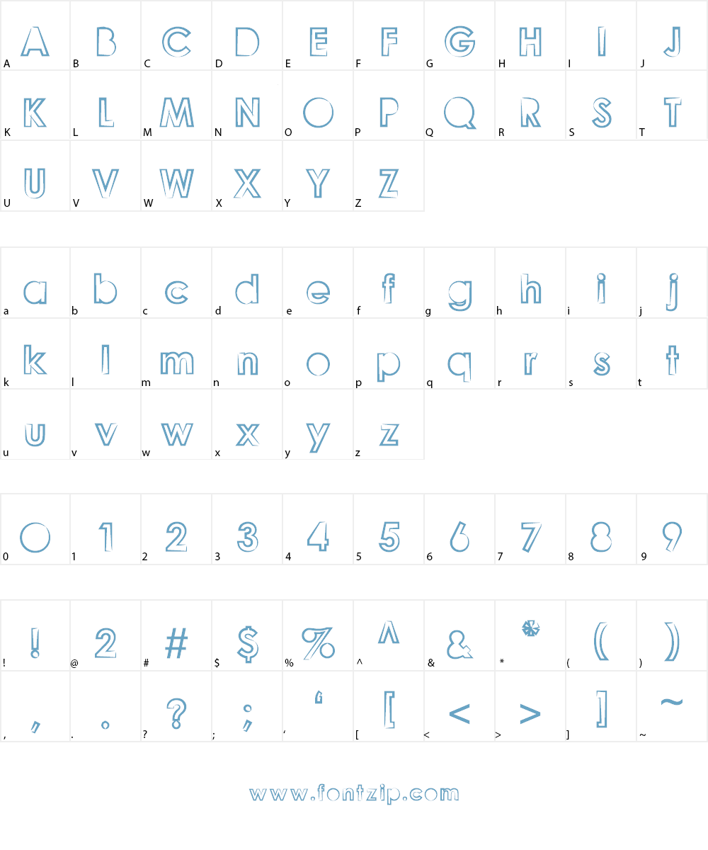 Goonberry Light Font Character